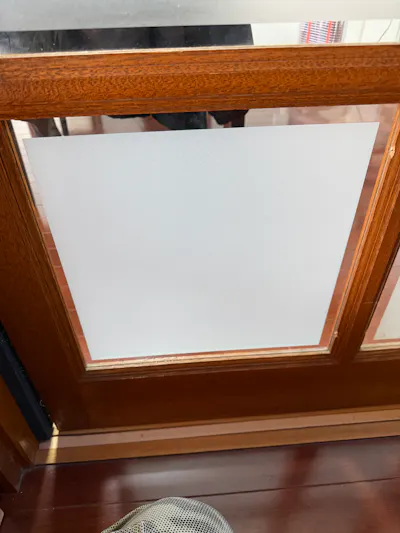 室内建具の中すり加工ガラス（八尾市）