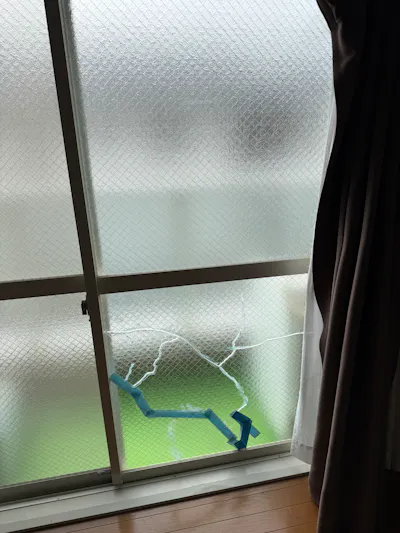 掃き出し窓ガラス交換（大阪府門真市）